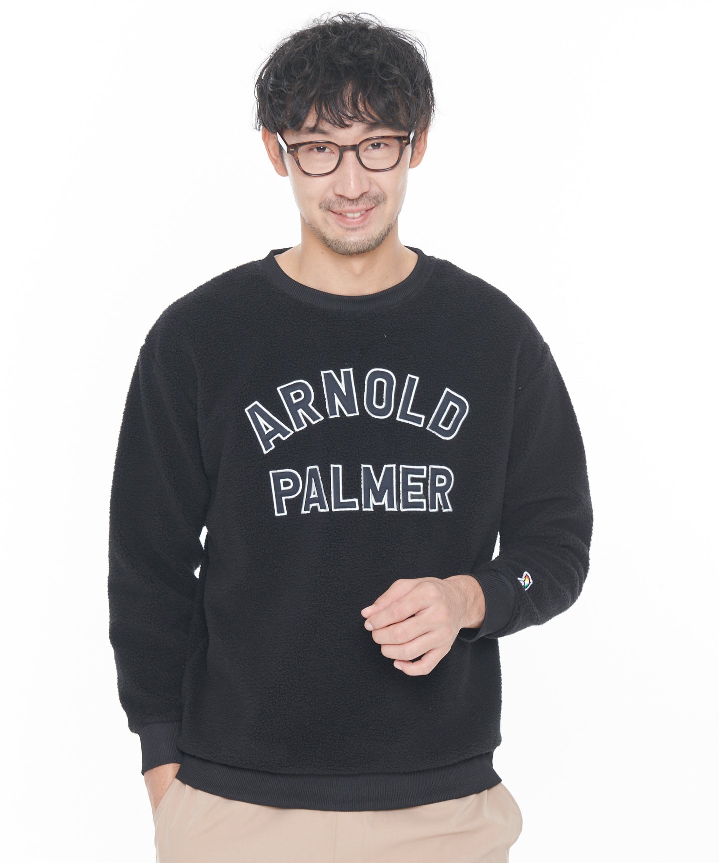 Arnold Palmer 【残り2点】ボアフリースシェアロゴプルオーバー